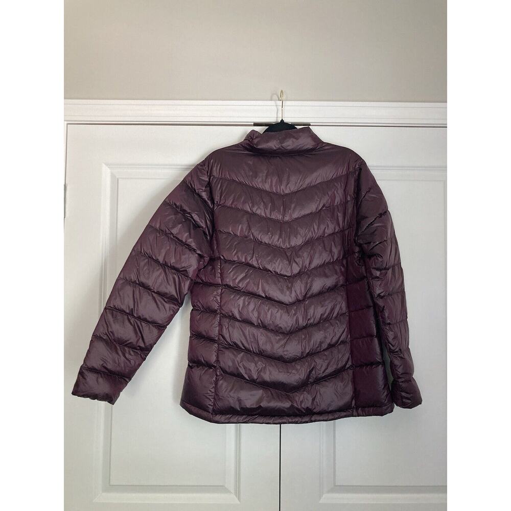 Eddie Bauer Ladies Down Packable Jacket Size Large Iridescent Plum Purple NWT - Picture 6 of 8